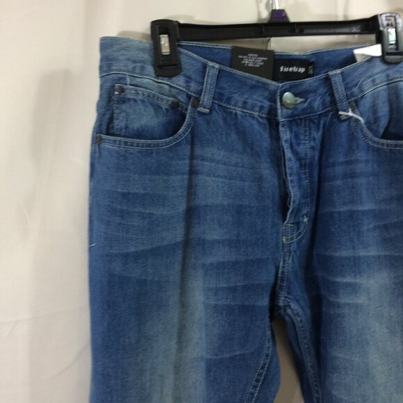 NEW Firetrap Mens Jeans Straight Leg Medium Wash 100% Cotton Size 32L - Picture 2 of 5